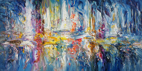 Sail Boat Marina XXL 2 van Peter Nottrott, Schilderij te koop op Singulart