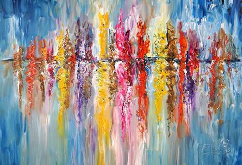 Seaside Rendezvous XL 9 van Peter Nottrott, Schilderij te koop op Singulart