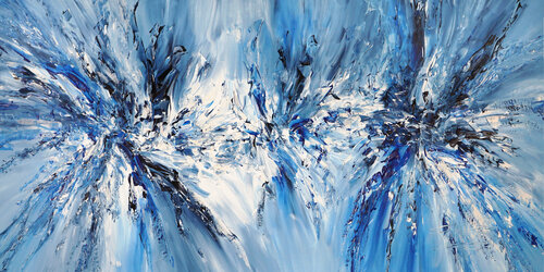 Blue Energy XXL 1 van Peter Nottrott, Schilderij te koop op Singulart