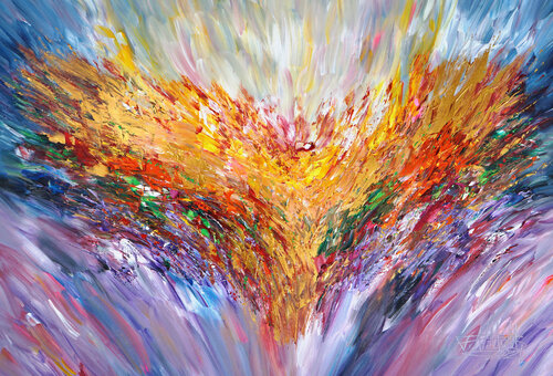 Heart Of Gold XL 1 van Peter Nottrott, Schilderij te koop op Singulart
