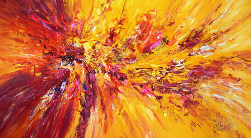 Yellow Red Abstraction L 3 Peter Nottrott