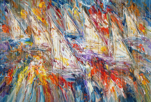 Stormy Sailing Regatta XL 7 di Peter Nottrott, Pittura in vendita su Singulart