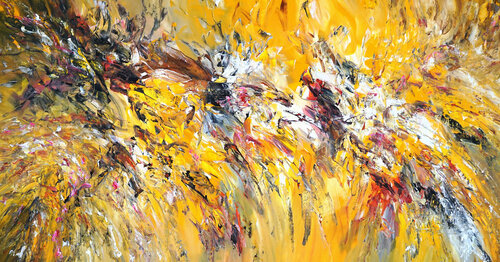 Yellow Energy XXL 1 di Peter Nottrott, Pittura in vendita su Singulart