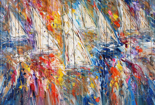 Stormy Sailing Regatta XL 8 di Peter Nottrott, Pittura in vendita su Singulart