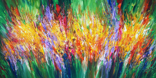 Green Daydream XXL 2 von Peter Nottrott, Malerei kaufen auf Singulart
