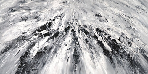 Black And White Energy XXL 1 van Peter Nottrott, Schilderij te koop op Singulart