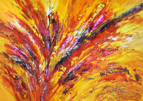 Yellow Red Energy M 1 di Peter Nottrott, Pittura in vendita su Singulart
