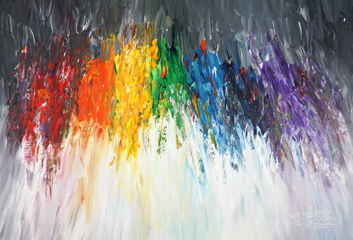 Like a Rainbow XL 3 von Peter Nottrott, Malerei kaufen auf Singulart