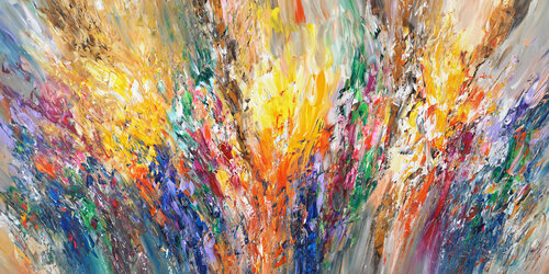 Symphony Of Colours XXL 1 van Peter Nottrott, Schilderij te koop op Singulart