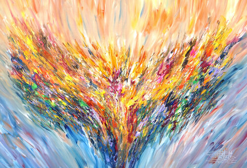 Positive Energy XL 4 par Peter Nottrott, Peinture en vente sur Singulart