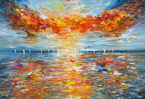 Seascape Sailing Impressions XL 17 di Peter Nottrott, Pittura in vendita su Singulart