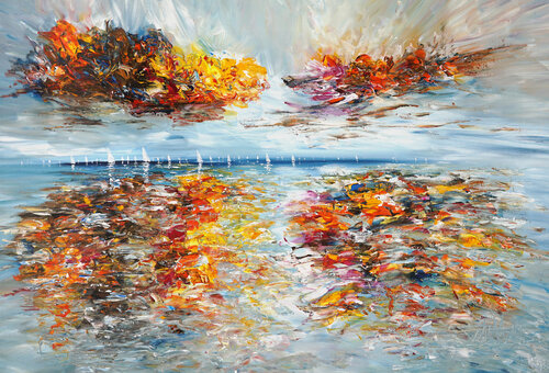 Summer Sailing Impressions XL 2 di Peter Nottrott, Pittura in vendita su Singulart