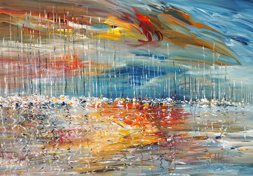 Sail Boat Marina S 2 di Peter Nottrott, Pittura in vendita su Singulart