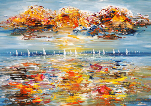 Seascape Sailing Impressions S 1 par Peter Nottrott, Peinture en vente sur Singulart