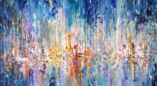 Sail Boat Marina L 2 par Peter Nottrott, Peinture en vente sur Singulart