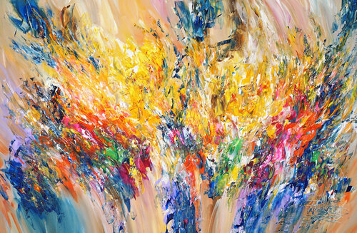 Sunny Summer Adventure M 1 van Peter Nottrott, Schilderij te koop op Singulart