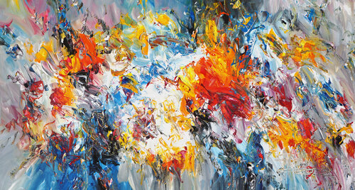 Summer Adventure L 3 van Peter Nottrott, Schilderij te koop op Singulart