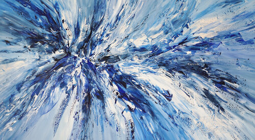 Blue Adventure L 2 van Peter Nottrott, Schilderij te koop op Singulart