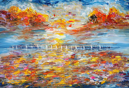 Seascape Sailing Impressions XL 20 von Peter Nottrott, Malerei kaufen auf Singulart