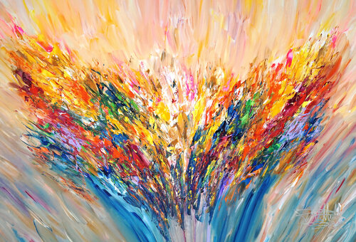 Positive Energy XL 9 van Peter Nottrott, Schilderij te koop op Singulart