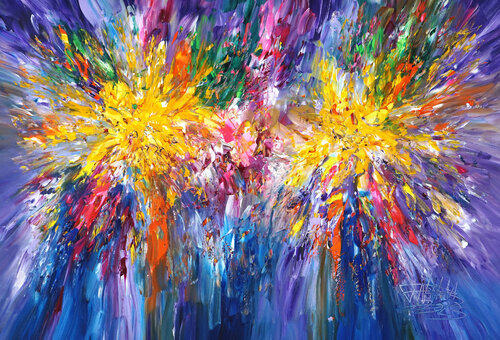 ABSTRACT Glory Day XL 6 van Peter Nottrott, Schilderij te koop op Singulart