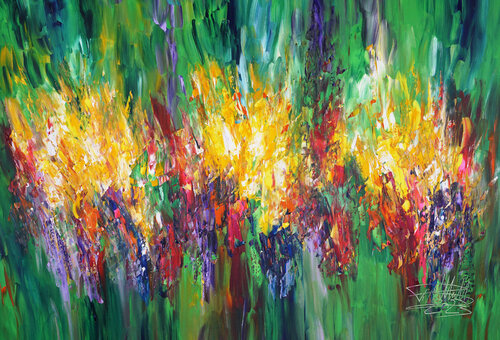 Green Daydream XL 2 van Peter Nottrott, Schilderij te koop op Singulart