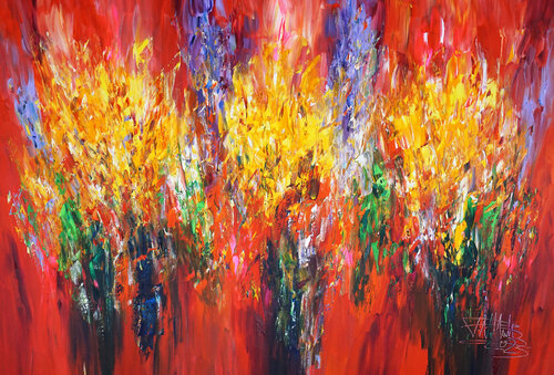 Red Energy XL 11 van Peter Nottrott, Schilderij te koop op Singulart