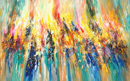 Summer Feelings XXXL 1 van Peter Nottrott, Schilderij te koop op Singulart