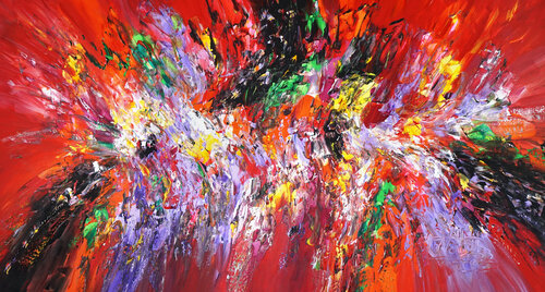 Red Daydream L 5 van Peter Nottrott, Schilderij te koop op Singulart