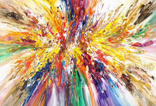 ABSTRACT Gigantic Energy XL 1 van Peter Nottrott, Schilderij te koop op Singulart