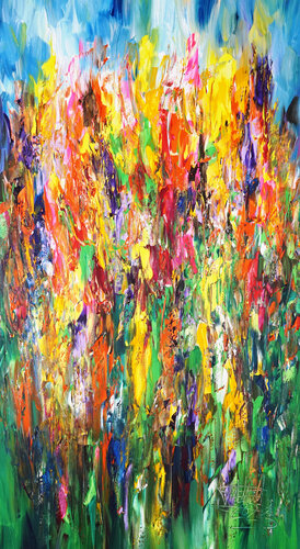 Sunny Summer Day L 5 van Peter Nottrott, Schilderij te koop op Singulart