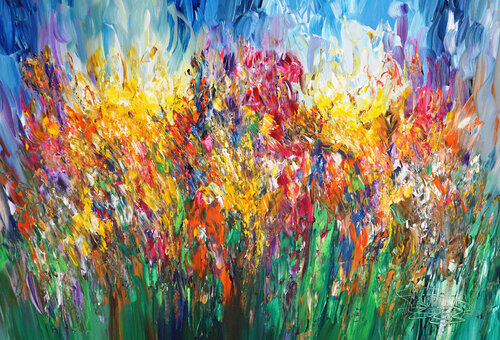 Sunny Summer Day XL 16 van Peter Nottrott, Schilderij te koop op Singulart