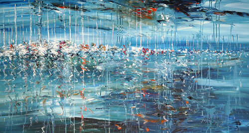 Sail Boat Marina L 4 van Peter Nottrott, Schilderij te koop op Singulart