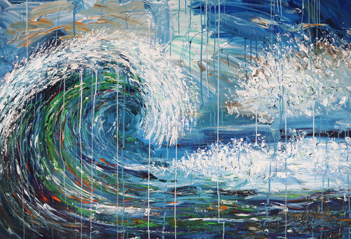 Ocean Waves XL 1 von Peter Nottrott, Malerei kaufen auf Singulart