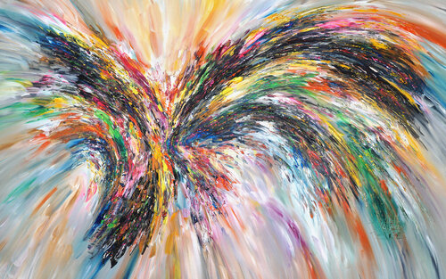 Energy Wings XXXL 1 van Peter Nottrott, Schilderij te koop op Singulart