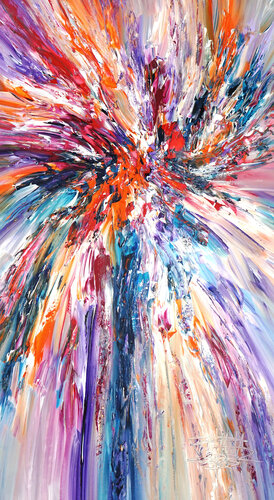 Magenta Blue Energy L 2 de Peter Nottrott, Pintura a la venta en Singulart