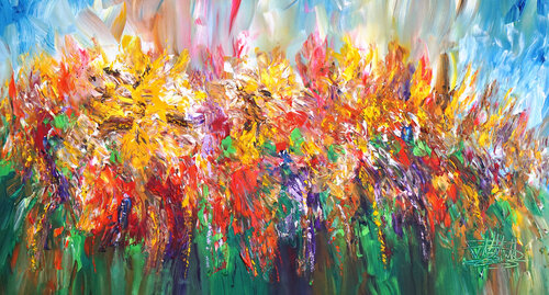 Flowery Energy L 4 van Peter Nottrott, Schilderij te koop op Singulart