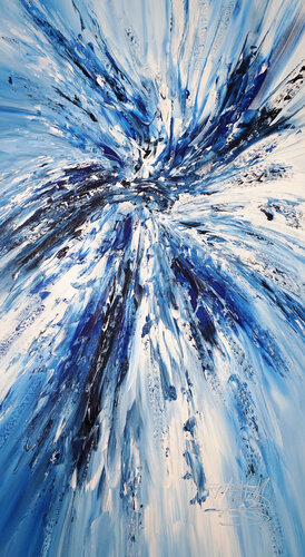 Blue Adventure L 3 van Peter Nottrott, Schilderij te koop op Singulart