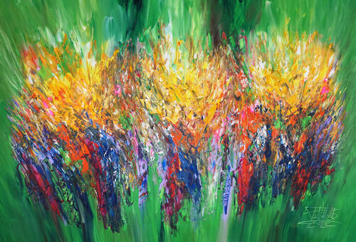 Green Daydream XL 3 de Peter Nottrott, Pintura a la venta en Singulart