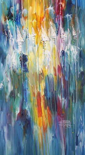 Sail Boats L 4 di Peter Nottrott, Pittura in vendita su Singulart