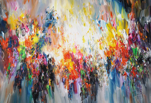 ABSTRACT Gate To Heaven XL 1 van Peter Nottrott, Schilderij te koop op Singulart