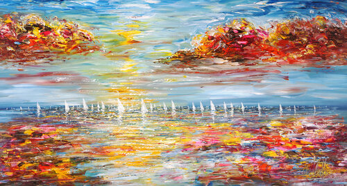 Seascape Sailing Impressions L 7 von Peter Nottrott, Malerei kaufen auf Singulart