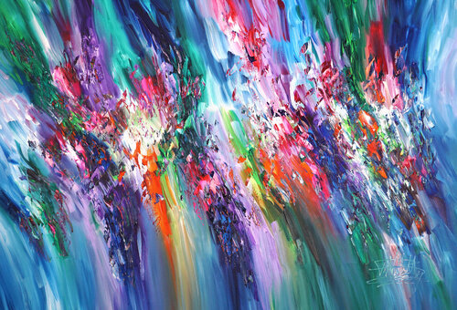 Green Dreamworld XL 2 van Peter Nottrott, Schilderij te koop op Singulart