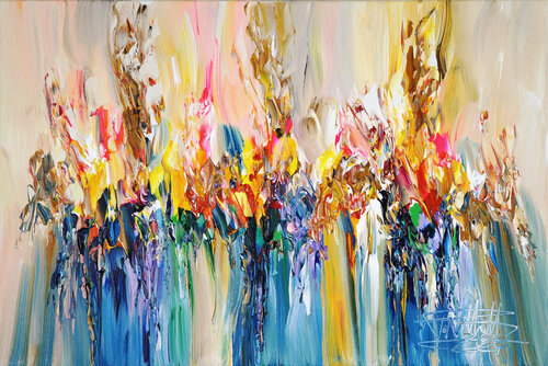 ABSTRACT Enjoy The Moment XS 1 van Peter Nottrott, Schilderij te koop op Singulart