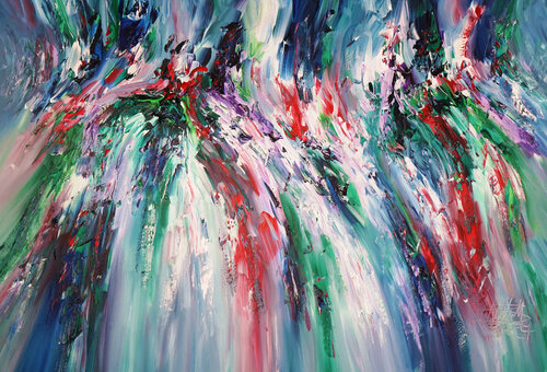 abstract art Awesome Dreamworld XL 1 van Peter Nottrott, Schilderij te koop op Singulart