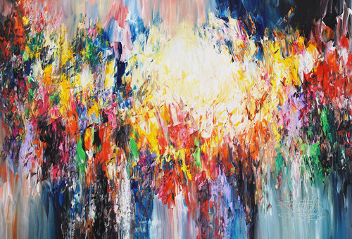 ABSTRACT Gate To Heaven XL 2 von Peter Nottrott, Malerei kaufen auf Singulart