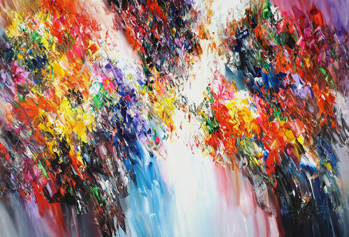 ABSTRACT Magnificent Day XL 3 van Peter Nottrott, Schilderij te koop op Singulart
