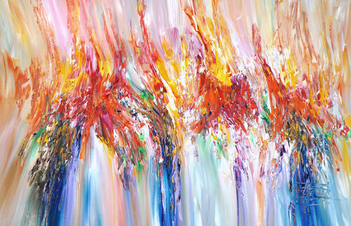 ABSTRACT Red Daydream XL 1 by Peter Nottrott, Painting for Sale on Singulart