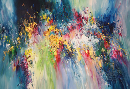 ABSTRACT   Awesome Dreamworld XL 1 di Peter Nottrott, Pittura in vendita su Singulart