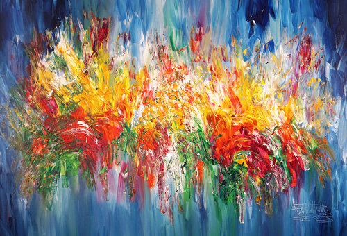 abstract Perfect Summer Feelings XL 2 van Peter Nottrott, Schilderij te koop op Singulart